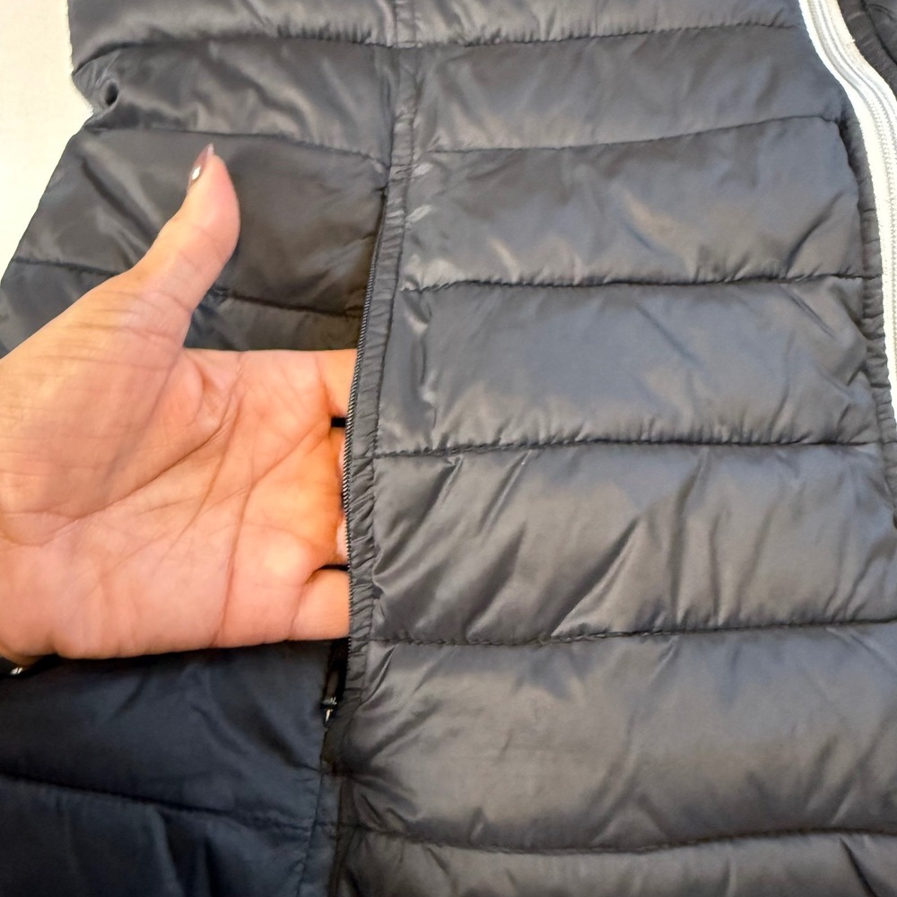 Nautica Reversible Womens XL Lightweight Hooded Puffer Jacket Quilted Full Zip - Picture 11 of 14